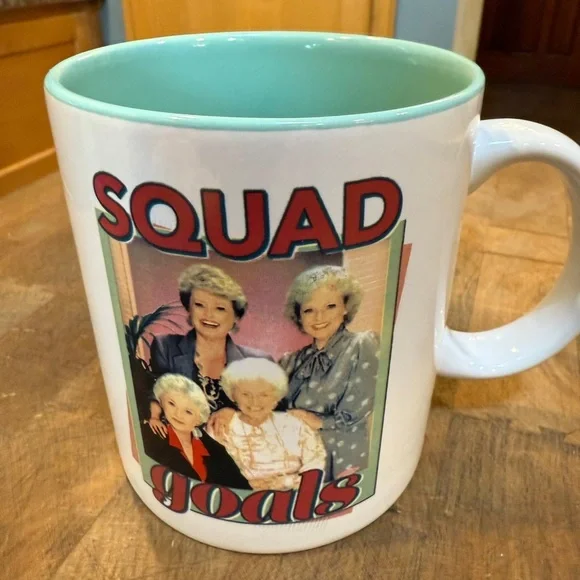 The Golden Girls White and Mint Green Squad Goals Mug 20oz ABC Studios - Picture 1 of 10